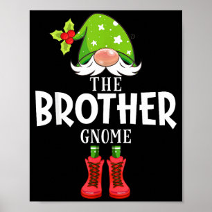Christmas Matching Family The Brother Gnome Poster