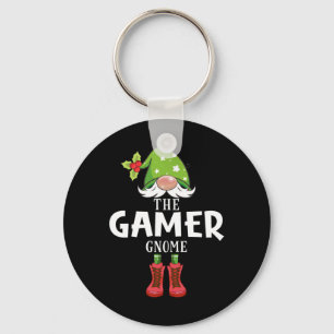 Christmas Matching Family The Gamer Gnome Keychain