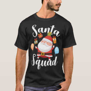 Christmas Matching Family Xmas Funny Santa Squad T-Shirt