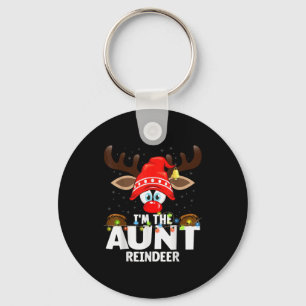 Christmas Matching I'm The Aunt Reindeer  Keychain