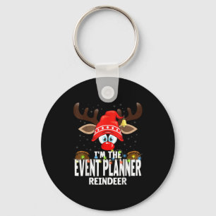 Christmas Matching I'm The Event Planner Reindeer Keychain