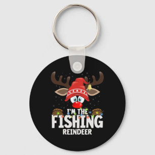 Christmas Matching I'm The Fishing Reindeer Keychain