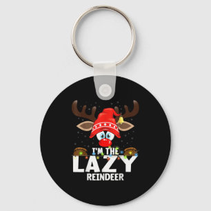 Christmas Matching I'm The Lazy Reindeer Keychain