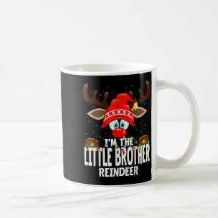 Christmas Matching I'm The Little Brother Reindeer Coffee Mug