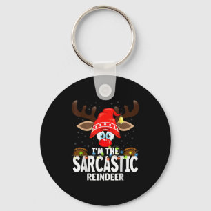 Christmas Matching I'm The Sarcastic Reindeer Keychain