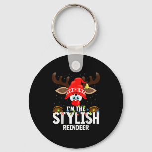 Christmas Matching I'm The Stylish Reindeer Keychain