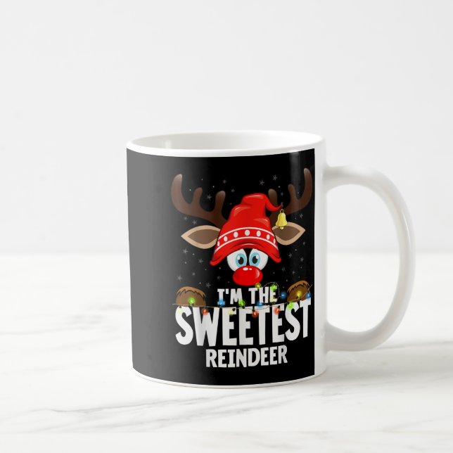 Christmas Matching I'm The Sweetest Reindeer  Coffee Mug (Right)