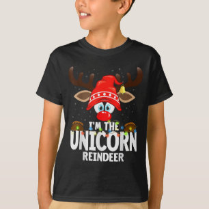 Christmas Matching I'm The Unicorn Reindeer  T-Shirt