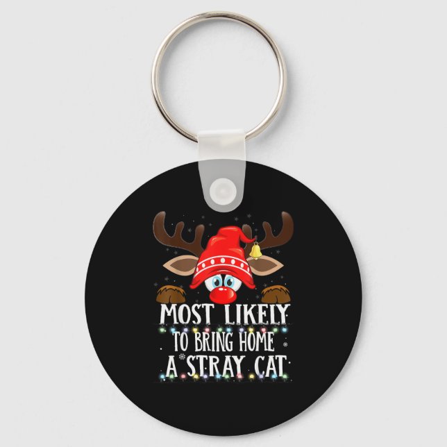 Christmas Matching Most Likely To Bring Home A Str Keychain (Front)