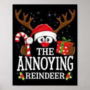 Christmas Matching The Annoying Reindeer Family  Poster