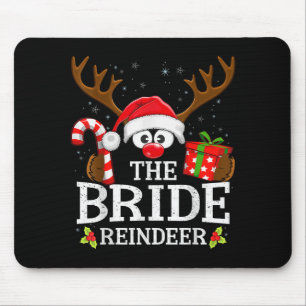 Christmas Matching The Bride Reindeer Family  Mouse Pad