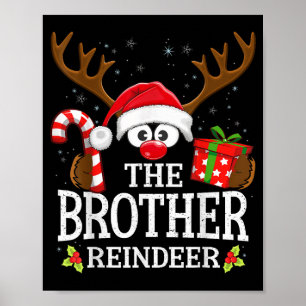 Christmas Matching The Brother Reindeer Family  Poster