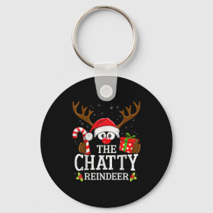 Christmas Matching The Chatty Reindeer Family , Sm Keychain