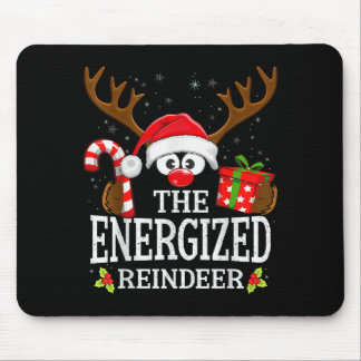 Christmas Matching The Energized Reindeer Family  Mouse Pad