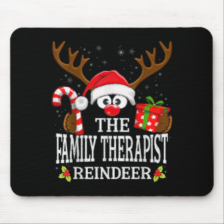 Christmas Matching The Family Therast Reindeer Fam Mouse Pad