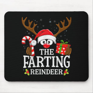 Christmas Matching The Farting Reindeer Family Mouse Pad