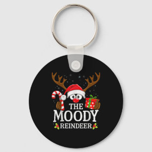 Christmas Matching The Moody Reindeer Family Keychain