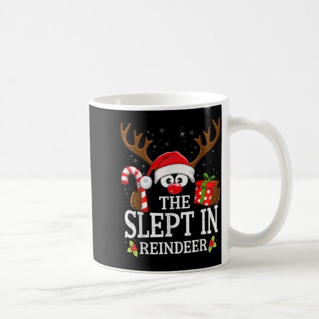 Christmas Matching The Slept In Reindeer Family  Coffee Mug (Right)