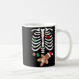 Christmas Maternity Pregnancy Gingerbread Skeleton Coffee Mug