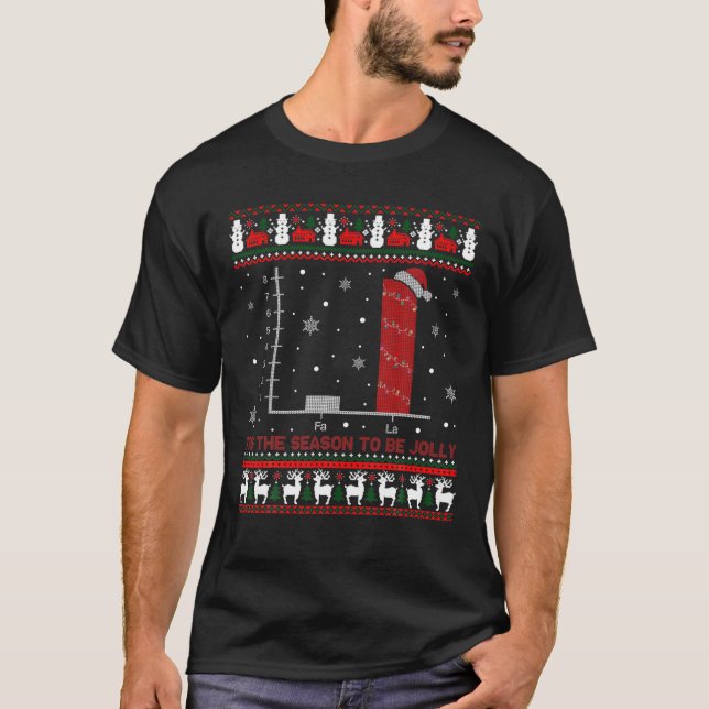Christmas Math Bar Graph Ugly Christmas Sweater (Front)