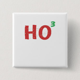 Christmas Math Nerd HOHOHO Christmas Lights 2 Inch Square Button