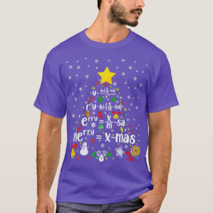 Christmas math professor xmas math teacher math Ch T-Shirt