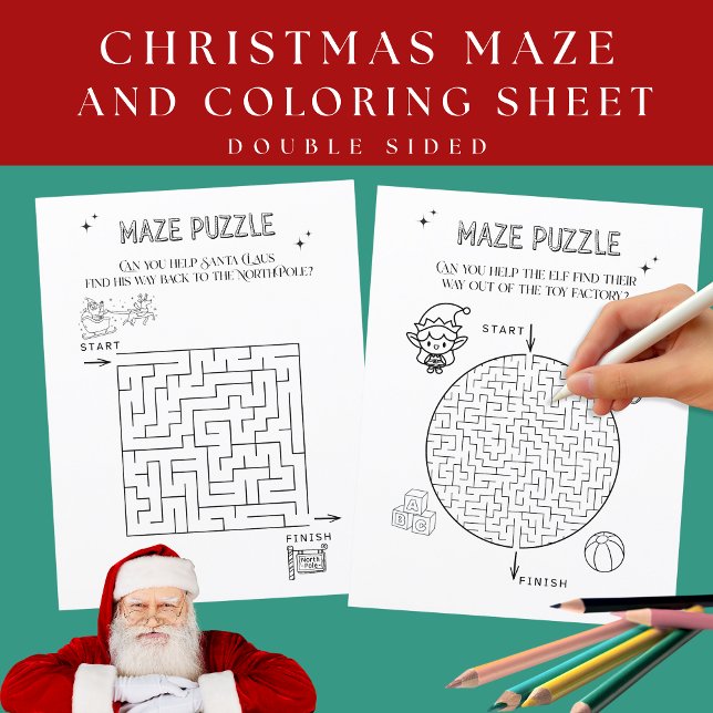 Christmas Maze for Kids Paper Sheet (Creator Uploaded)