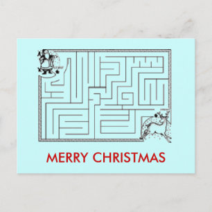 Christmas Maze Postcard