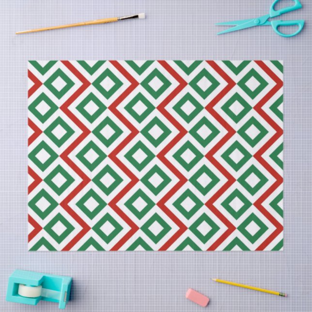 Christmas Meander Tissue Paper (Craft)