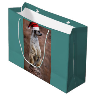 Christmas MeerKat Large Gift Bag