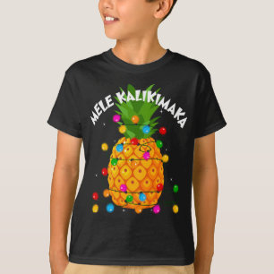 Christmas Mele Kalikimaka Pineapple Lover Hawaii X T-Shirt