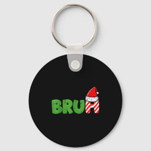 Christmas Meme Bruh Funny Xmas Saying Women Men Bo Keychain