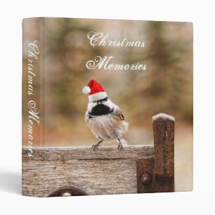 Christmas Memories Chickadee 1" Photo Album Binder
