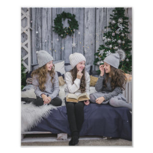 Christmas Memories Personalize Template 8 x 10 Pho Photo Print