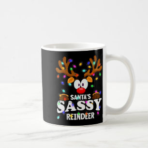 Christmas Men Women Santa's Sy Reindeer  Coffee Mug