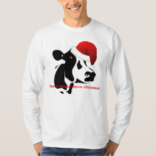 Christmas Men's T-Shirt Santa Cow