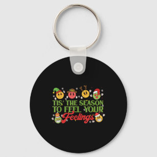 Christmas Mental Health Awareness Nurse Therapist Keychain