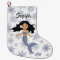 Christmas Mermaid Cute Name Silver White