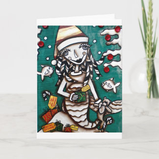 CHRISTMAS MERMAID HOLIDAY CARD