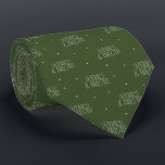 Christmas Merry and Bright Pattern Tie<br><div class="desc">Classic Christmas theme tie featuring typography text that says "Merry and Bright" with stars on a green background.</div>
