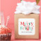 christmas merry and bright pink red gift