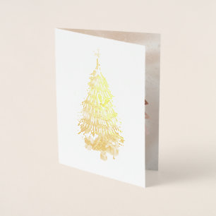 Christmas Merry and Bright Treeis Foil Card