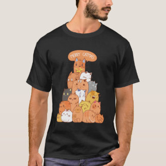 Christmas Merry Catmas 600 T-Shirt