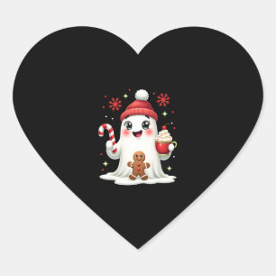Christmas Merry Christmas For Gift Christmas Ghost Heart Sticker