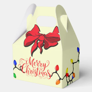 Christmas Merry Christmas Lights Favor Gift Favor Box