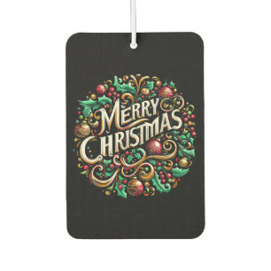 Christmas Merry Christmas Morning Holiday Cute Air Freshener