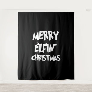 Christmas - Merry Elfin' Christmas Tapestry