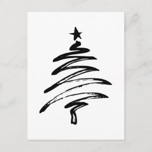 Christmas Merry Holiday Tree Ornaments celebration Postcard
