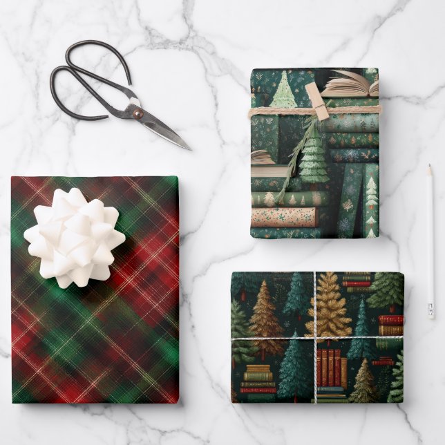 Christmas Merry Mix Wrapping Paper (Front)