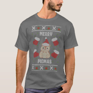 Christmas Merry Pigmas Santa Guinea Pig Ugly Xmas  T-Shirt